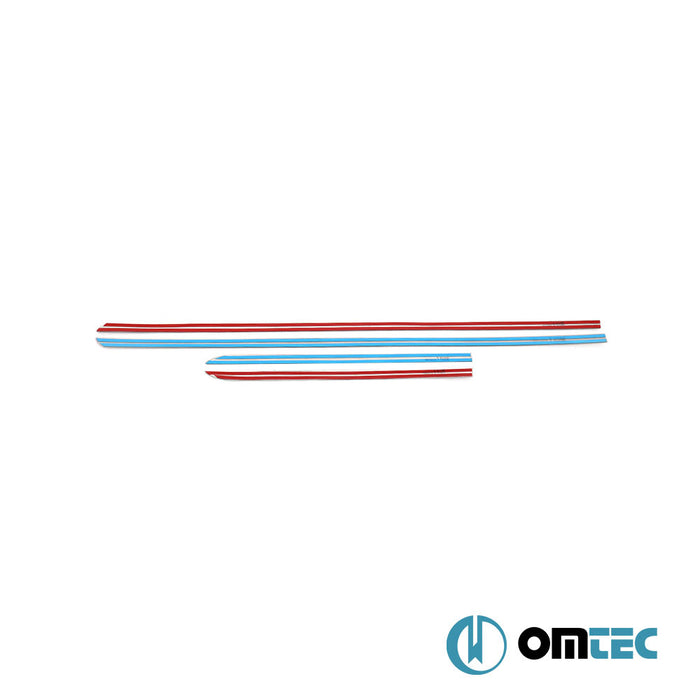 Side Door Streamer 4 Pcs. S.Steel (Gloss)  - Ford Tourneo Courier - MVN V769  - (2023-)