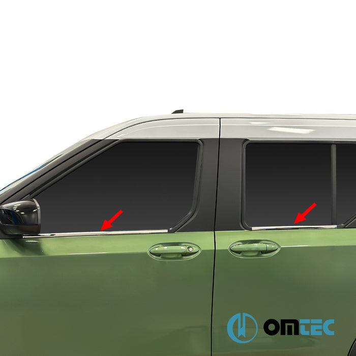 Cam Çıtası 4 Prç. P.Çelik (Parlak)  - Ford Tourneo Courier - MVN V769  - (2023-)