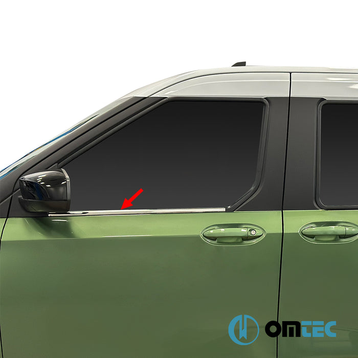 Cam Çıtası 2 Prç. P.Çelik (Parlak)  - Ford Tourneo Courier - MVN V769  - (2023-)