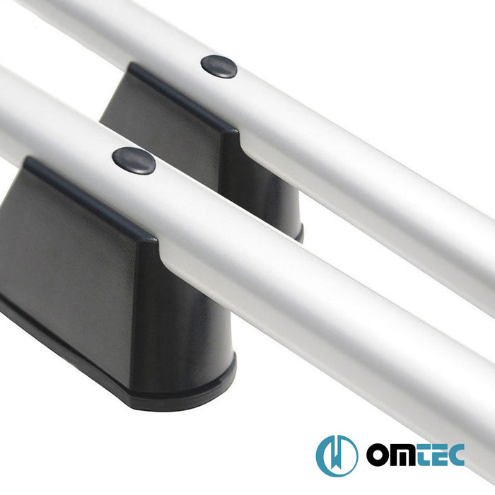 Barres de Toit Longitudinales (Elegance) Gris 2 pcs. Alu. (L1) - Ford Transit Courier - MVN V769  - (2023-)