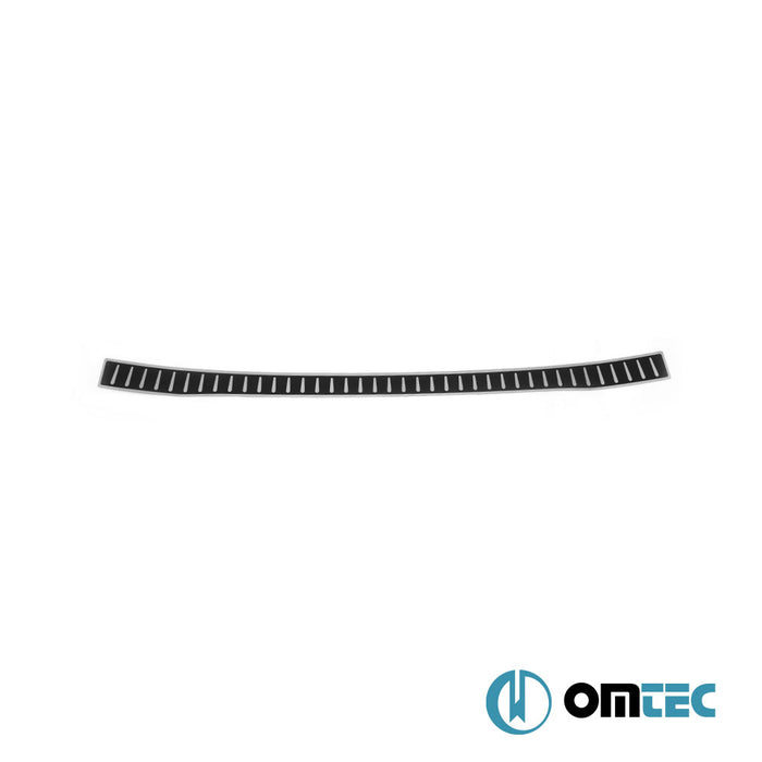 Carbon Foiled Plain Rear Bumper Sill Cover S.Steel - Volkswagen T7 Transporter - VAN T7 - (2024-)