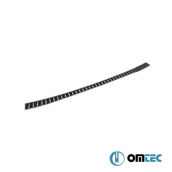 Carbon Foiled Plain Rear Bumper Sill Cover S.Steel - Volkswagen T7 Transporter - VAN T7 - (2024-)