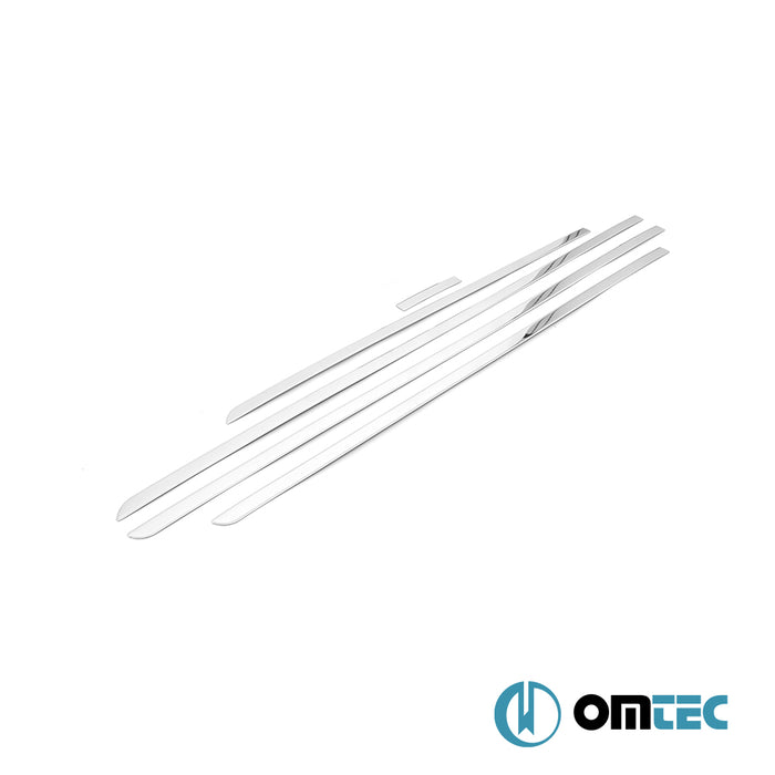 Side Door Streamer 5 Pcs. S.Steel (Gloss)  - Ford Tourneo Custom - VAN V710  - (2023-)