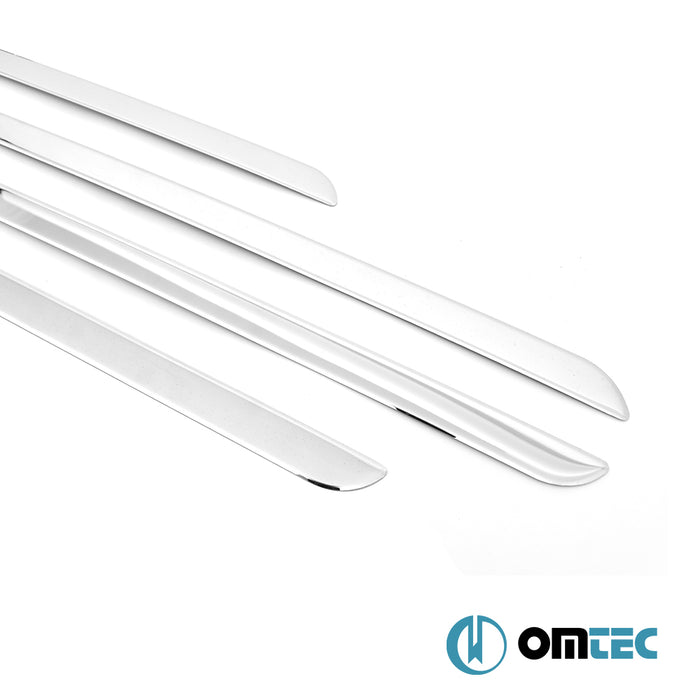 Side Door Streamer 5 Pcs. S.Steel (Gloss)  - Ford Tourneo Custom - VAN V710  - (2023-)