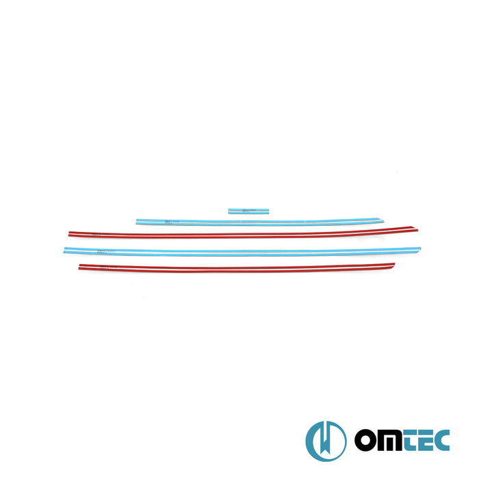 Side Door Streamer 5 Pcs. S.Steel (Gloss)  - Ford Tourneo Custom - VAN V710  - (2023-)