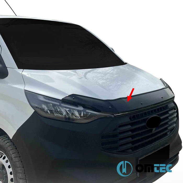 Bonnet Deflector (Black) ABS - Ford Tourneo Custom - VAN V710  - (2023-)