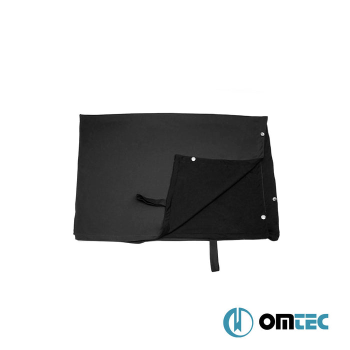 Camper Van Curtains w/Magnet (Black-Black) 3 Pcs. - Ford Transit Custom - VAN V710  - (2023-)