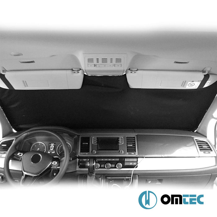 Camper Van Curtains w/Magnet (Black-Black) 3 Pcs. - Ford Tourneo Custom - VAN V710  - (2023-)