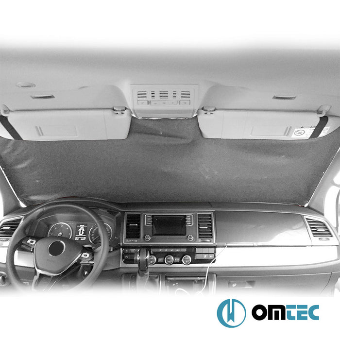 Camper Van Curtains w/Magnet (Grey-Black) 3 Pcs. - Ford Transit Custom - VAN V710  - (2023-)