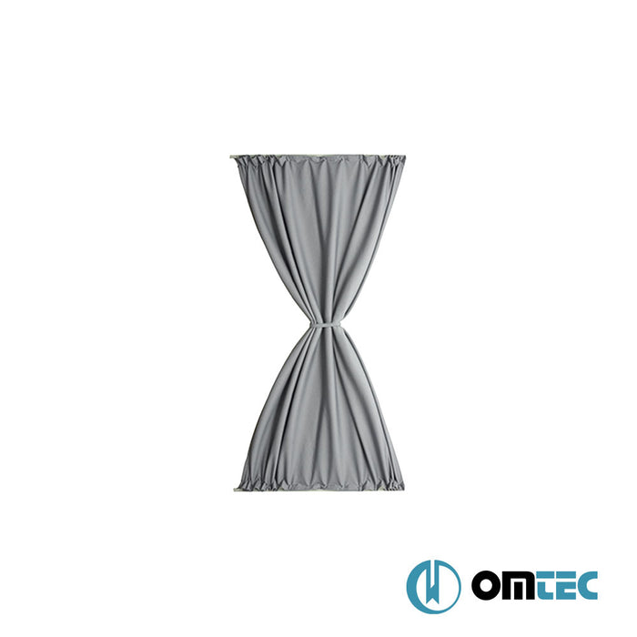 Rideaux sur Rails (Gris - Une Couche) Côté Arrière Gauche (L2) - Ford Tourneo Custom - VAN V710  - (2023-)