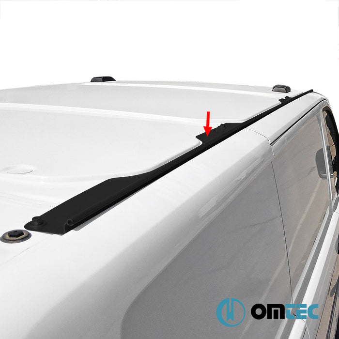 Awning Rail V2 (Black-L2-RHD) 1 Pcs. Alu. - Ford Transit Custom - VAN V710  - (2023-)