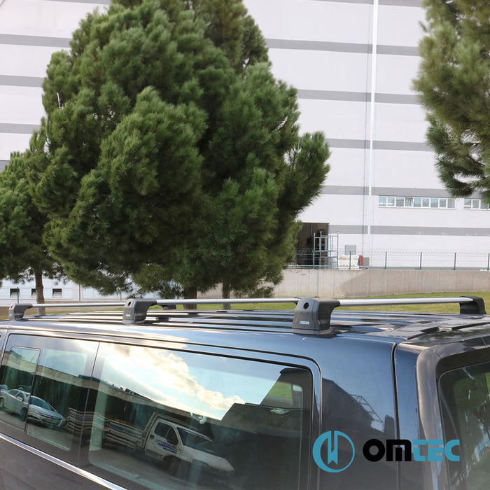 Roof Bars Elegance (Silver-V3) LITE 3 Pcs. Alu. - Ford Tourneo Custom - VAN V710  - (2023-)