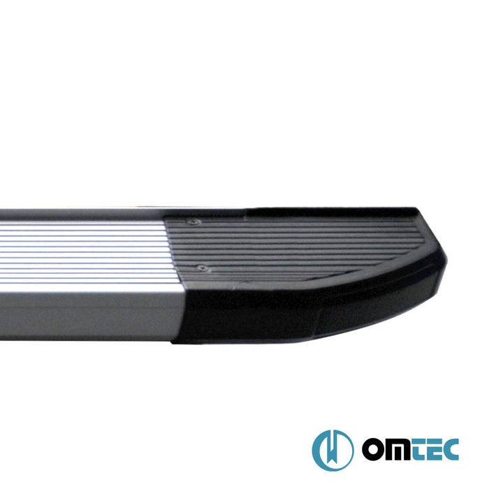 Side Step (Omberg-Silver) 2 Pcs. L1 - Ford Transit Custom - VAN V710  - (2023-)