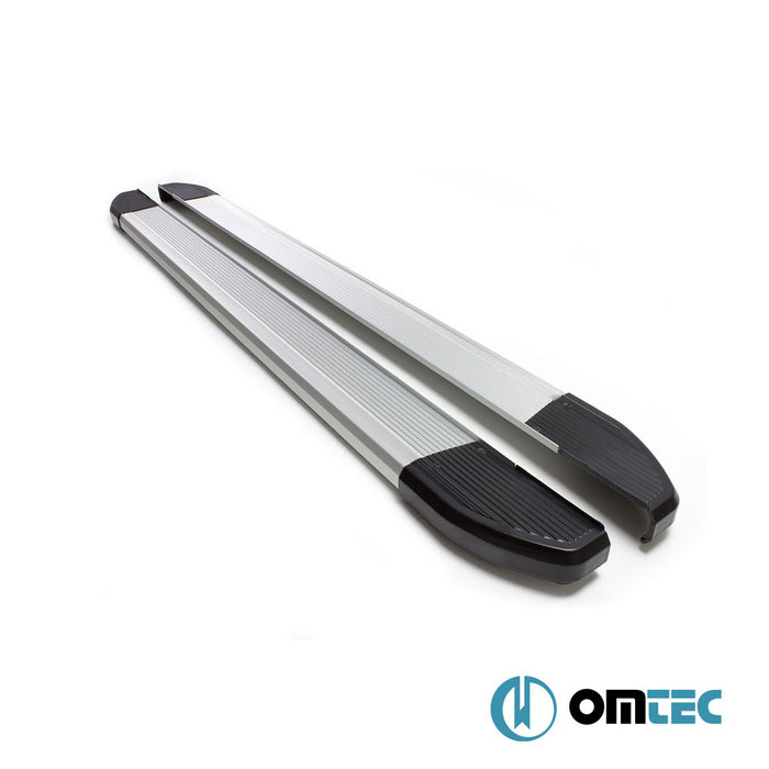 Side Step (Omberg-Silver) 2 Pcs. L2 - Ford Tourneo Custom - VAN V710  - (2023-)