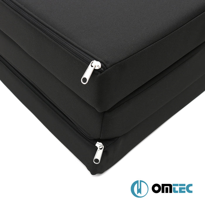 Foldable Rear Mattress (Black) 1 Pcs. (6 cm Foam/18 Density) - Ford Tourneo Custom - VAN V710  - (2023-)