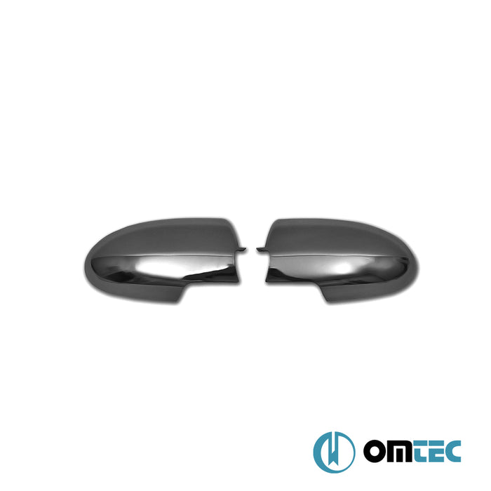 Mirror Cover 2 Pcs. ABS Dark Chrome - Hyundai Accent/Era - SD MC  - (2005-2010)