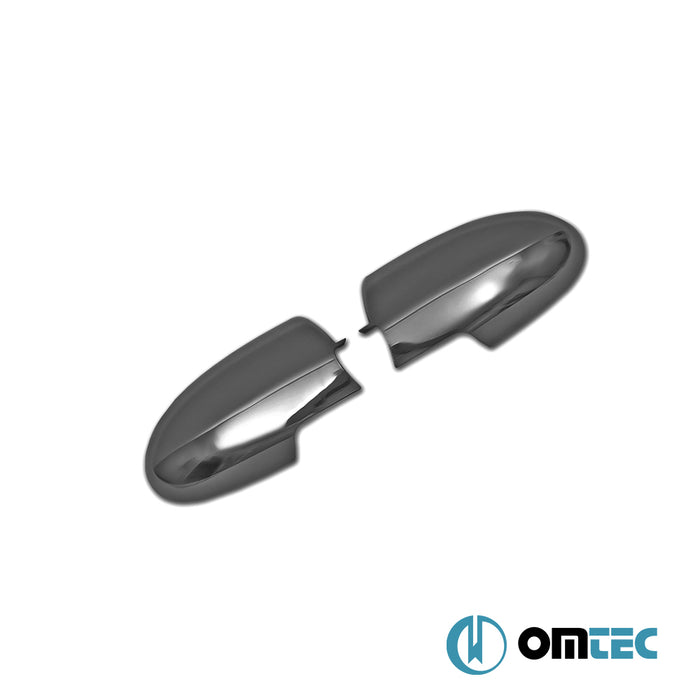 Mirror Cover 2 Pcs. ABS Dark Chrome - Hyundai Accent/Era - SD MC  - (2005-2010)