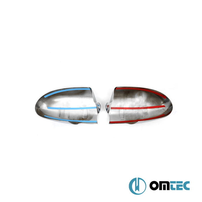 Mirror Cover 2 Pcs. ABS Dark Chrome - Hyundai Accent/Era - SD MC  - (2005-2010)