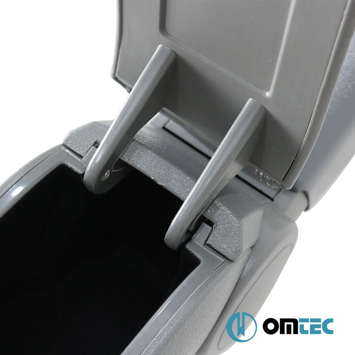 Armrest Box V1 (Leatherette+Vacuum Adapter) Gray - Hyundai Accent/Era - SD MC - (2005 - 2010)