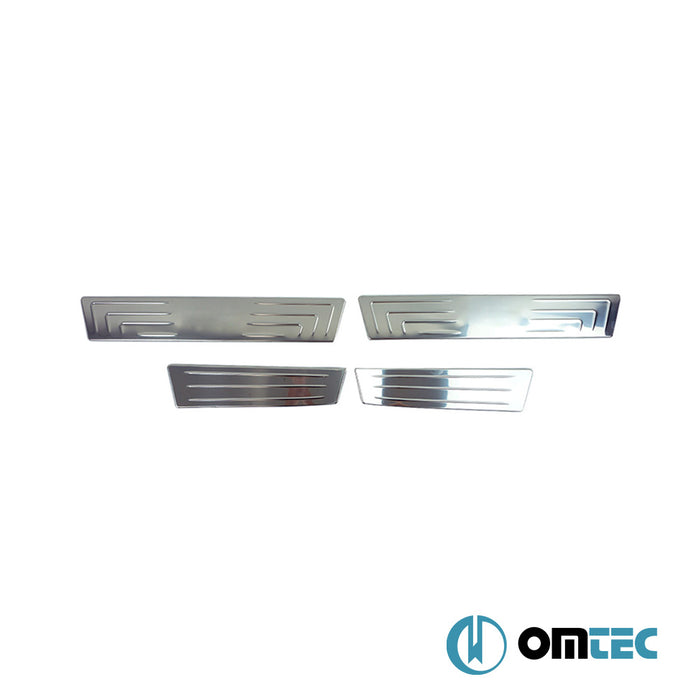 Seuil de porte : Baguettes chromées en inox- 4 pièces - Hyundai İx35 - SUV LM  - (2010-2015)