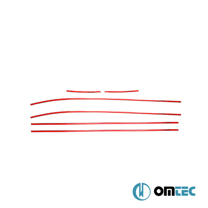 Contours de vitre latèrale - Baguettes chromées en inox- 6 pièces - Hyundai İx35 - SUV LM  - (2010-2015)