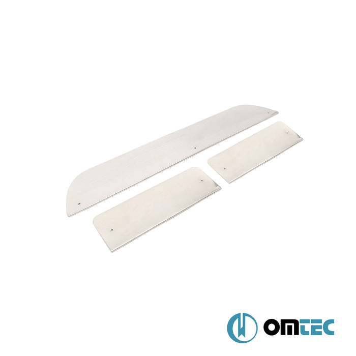 Seuil de porte - Line : Baguettes chromées en inox - 3 pièces - Hyundai H-1 - VAN TQ  - (2007-)