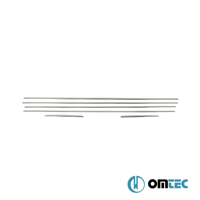 Contours de vitre latèrale - Baguettes chromées en inox- 6 pièces - Hyundai İ20 - HB 5D GB  - (2014-2020)
