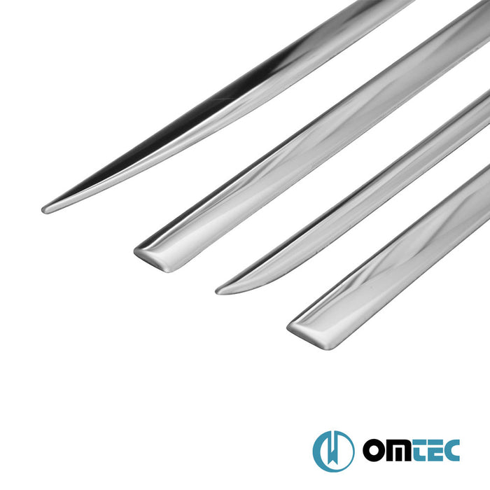 Porte latérale - Baguettes chromées en inox - 4 pièces (Brillant) - Byd Seal U Dm-İ - SUV   - (2023-)