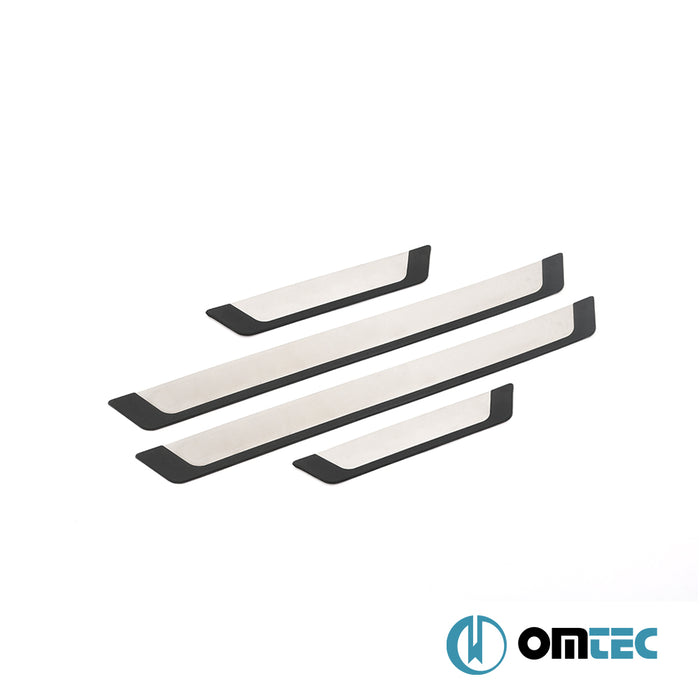 Seuil de porte - Flexill Line : Baguettes chromées en inox et ABS - 4 pièces - Honda Jazz - HB 5D II  - (2007-2013)