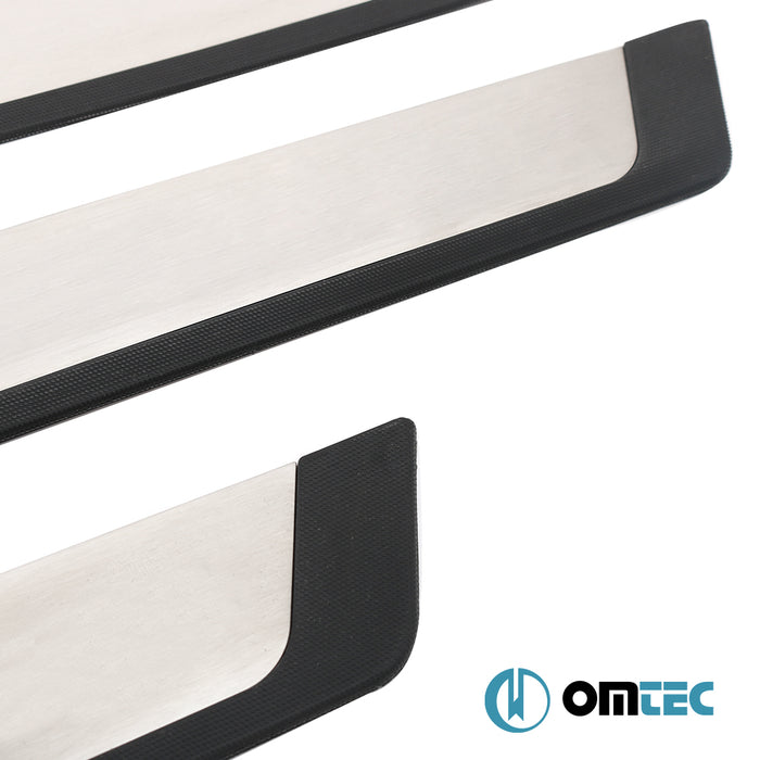 Seuil de porte - Flexill Line : Baguettes chromées en inox et ABS - 4 pièces - Honda Jazz - HB 5D II  - (2007-2013)