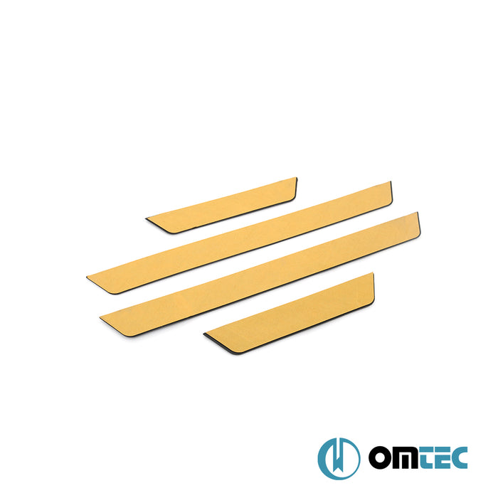 Seuil de porte - Flexill Line : Baguettes chromées en inox et ABS - 4 pièces - Honda Jazz - HB 5D II  - (2007-2013)