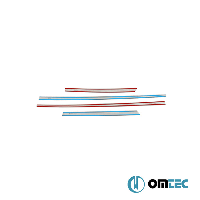 Side Door Streamer 4 Pcs. S.Steel (Gloss)  - Honda Jazz - HB 5D GR  - (2020-)