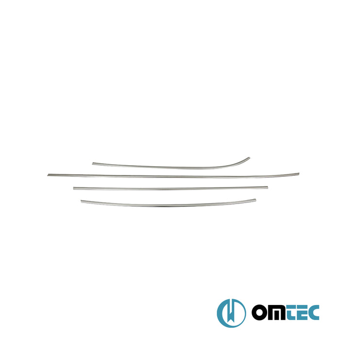 Contours de vitre latèrale - Baguettes chromées en inox - 4 pièces - Hyundai Veloster - CP FS  - (2011-2018)