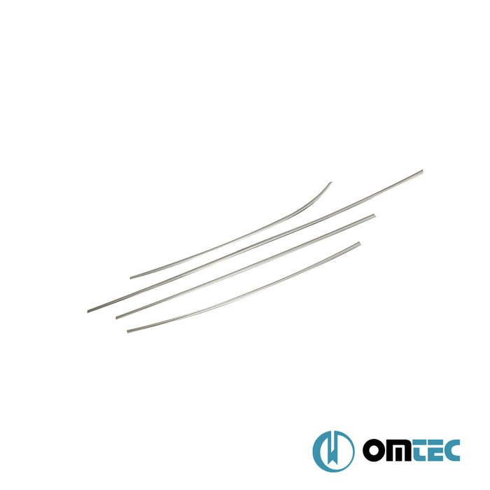 Contours de vitre latèrale - Baguettes chromées en inox - 4 pièces - Hyundai Veloster - CP FS  - (2011-2018)