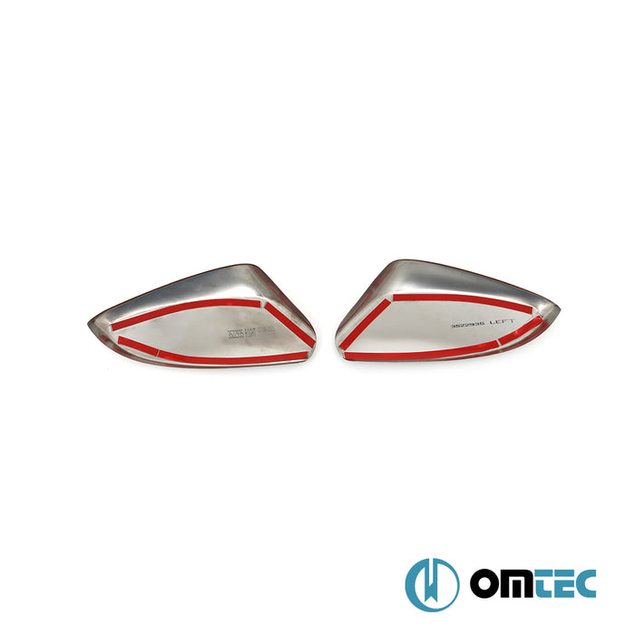 Rétroviseur - Coquilles chromées en inox - 2 pièces - Hyundai İ30 - SW GD  - (2012-2016)