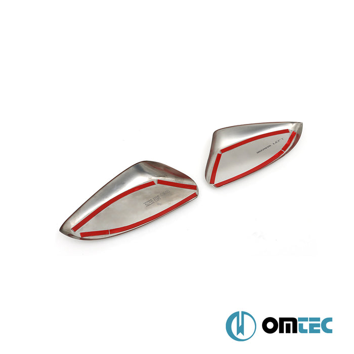 Rétroviseur - Coquilles chromées en inox - 2 pièces - Hyundai İ30 - SW GD  - (2012-2016)
