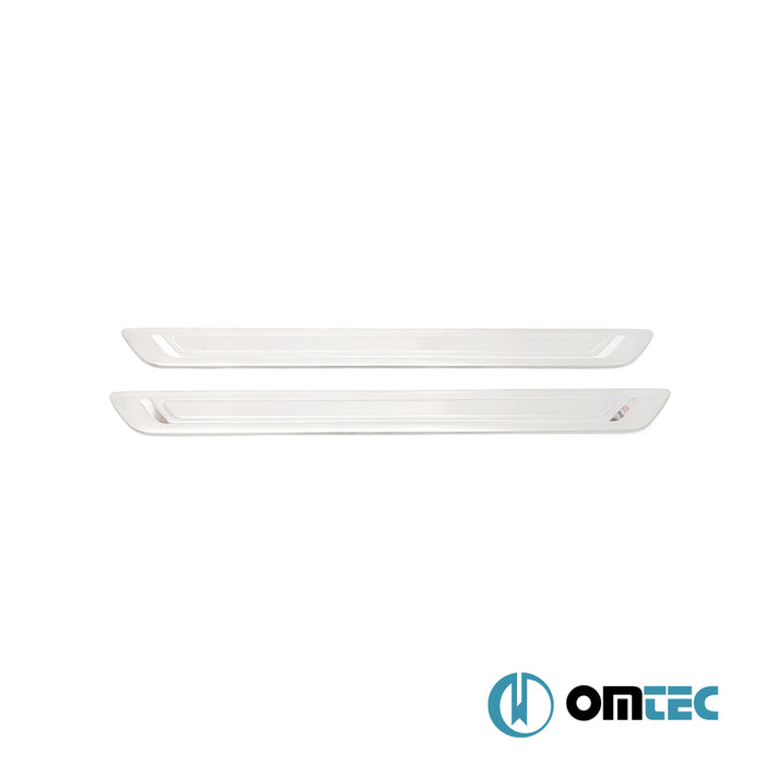 Seuil de porte : Baguettes chromées en inox- 2 pièces - Kia Cee'D - HB 5D JD  - (2012-2018)