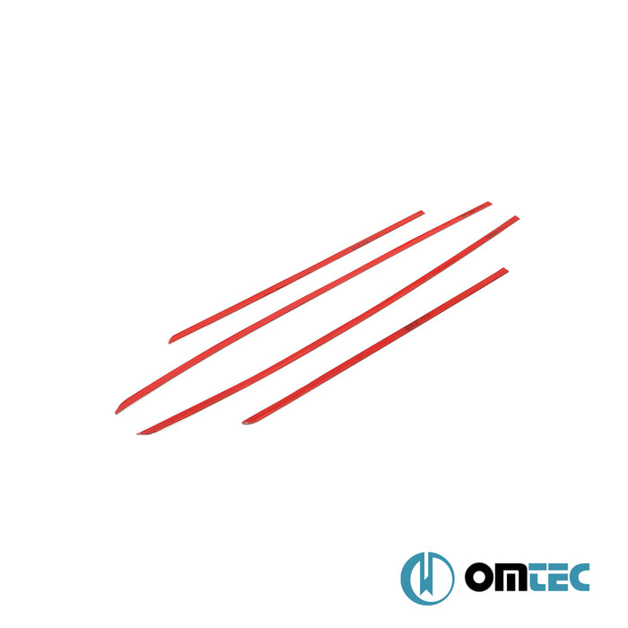 Side Door Trim 4 Pcs. S.Steel - Kia Cee'D - HB 5D JD  - (2012-2018)