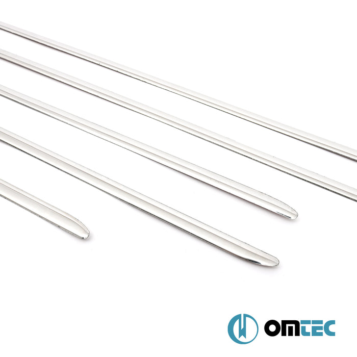 Contours de vitre latèrale - Baguettes chromées en inox- 6 pièces - Kia Rio - HB 5D UB  - (2011-2017)