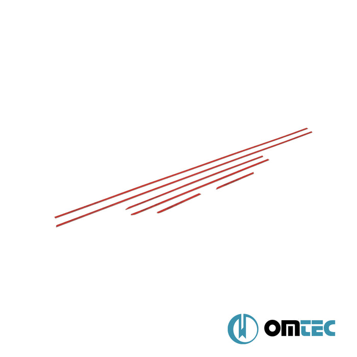 Contours de vitre latèrale - Baguettes chromées en inox- 6 pièces - Kia Rio - HB 5D UB  - (2011-2017)