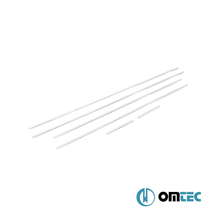 Window Trim Cover 6 Pcs.S.Steel - Subaru Forester - SUV SJ  - (2013-2019)