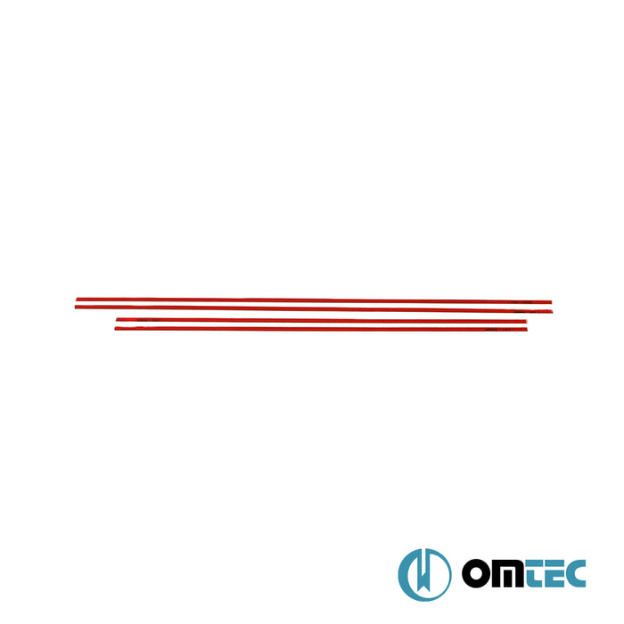 Contours de vitre latèrale - Baguettes chromées en inox - 4 pièces - Suzuki Sx4 S-Cross - SUV JY  - (2013-2021)