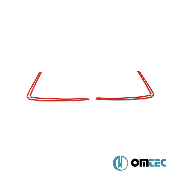 Feu anti brouillard - Contours chromé en inox  - 2 pièces - Boomerang Style - Suzuki Celerio - HB 5D FE  - (2014-)