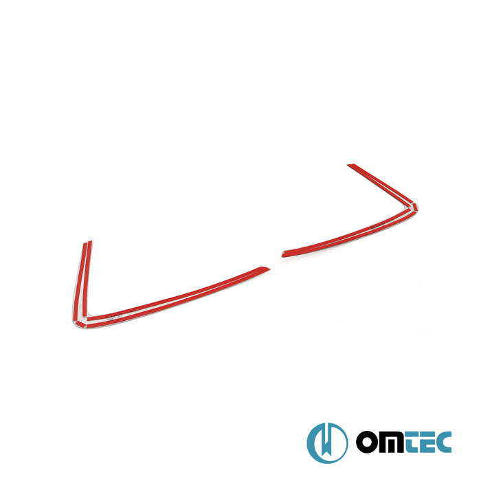 Feu anti brouillard - Contours chromé en inox  - 2 pièces - Boomerang Style - Suzuki Celerio - HB 5D FE  - (2014-)