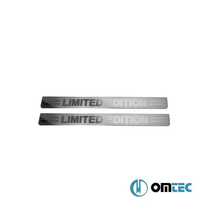 Seuil de porte - Edition : Baguettes chromées en inox- 2 pièces - Volkswagen T5 Transporter - VAN T5 FL - (2010-2015)