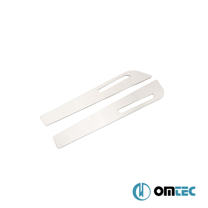 Seuil de porte : Baguettes chromées en inox- 2 pièces - Volkswagen T6 Transporter - VAN T6  - (2015-2024)