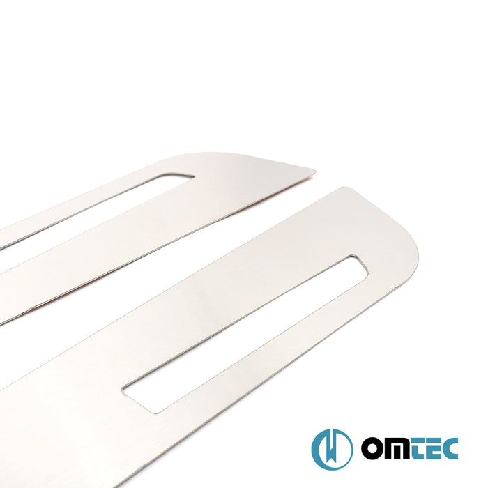 Seuil de porte : Baguettes chromées en inox- 2 pièces - Volkswagen T6 Transporter - VAN T6  - (2015-2024)