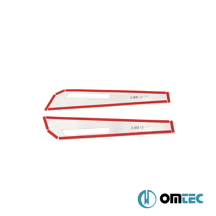 Seuil de porte : Baguettes chromées en inox- 2 pièces - Volkswagen T6 Transporter - VAN T6  - (2015-2024)