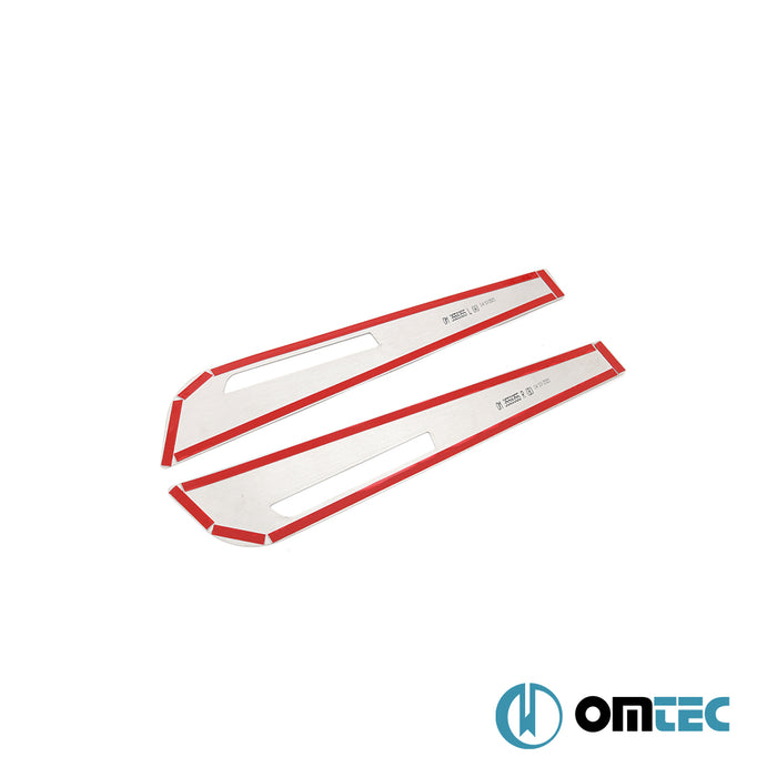 Seuil de porte : Baguettes chromées en inox- 2 pièces - Volkswagen T6 Transporter - VAN T6  - (2015-2024)