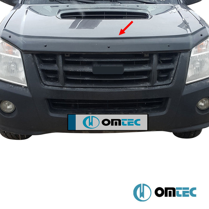 Bonnet Deflector (Black) ABS - Isuzu D-Max - PK RA/RC FL - (2005 - 2012)